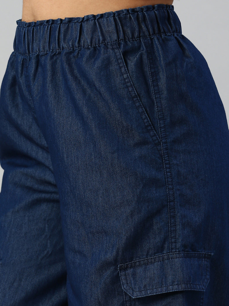 De Moza Women Culottes Dark Blue