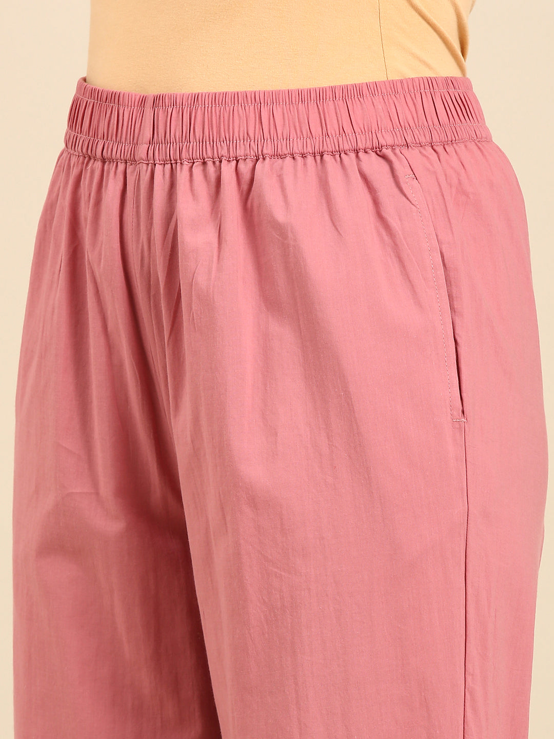 Straight Pant-Dusty Pink - De Moza