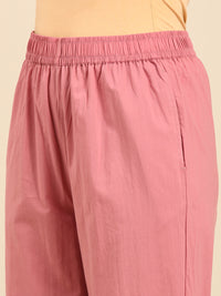Straight Pant-Dusty Pink - De Moza