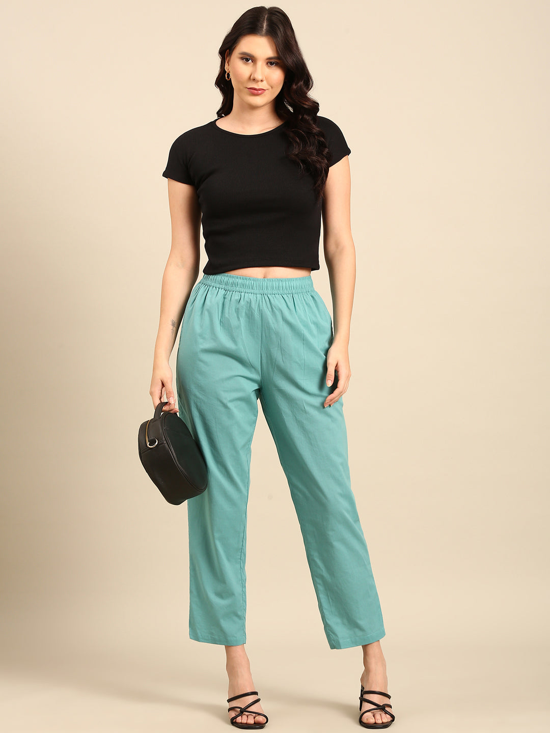 Kimono Sleeve Top-Black - De Moza