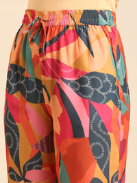 Co-Ord Set (Casual Top & Jogger)-Multi - De Moza
