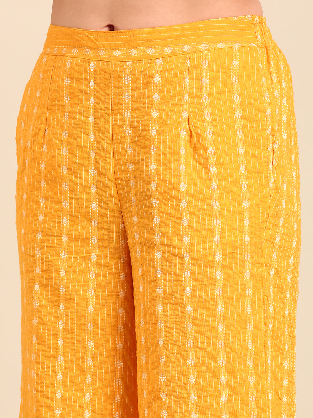 Culottes All Over Print-Yellow - De Moza