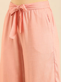 Tie Up Culottes-Dusty Pink - De Moza