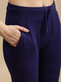 De Moza Women Athleisure Pants Navy Blue