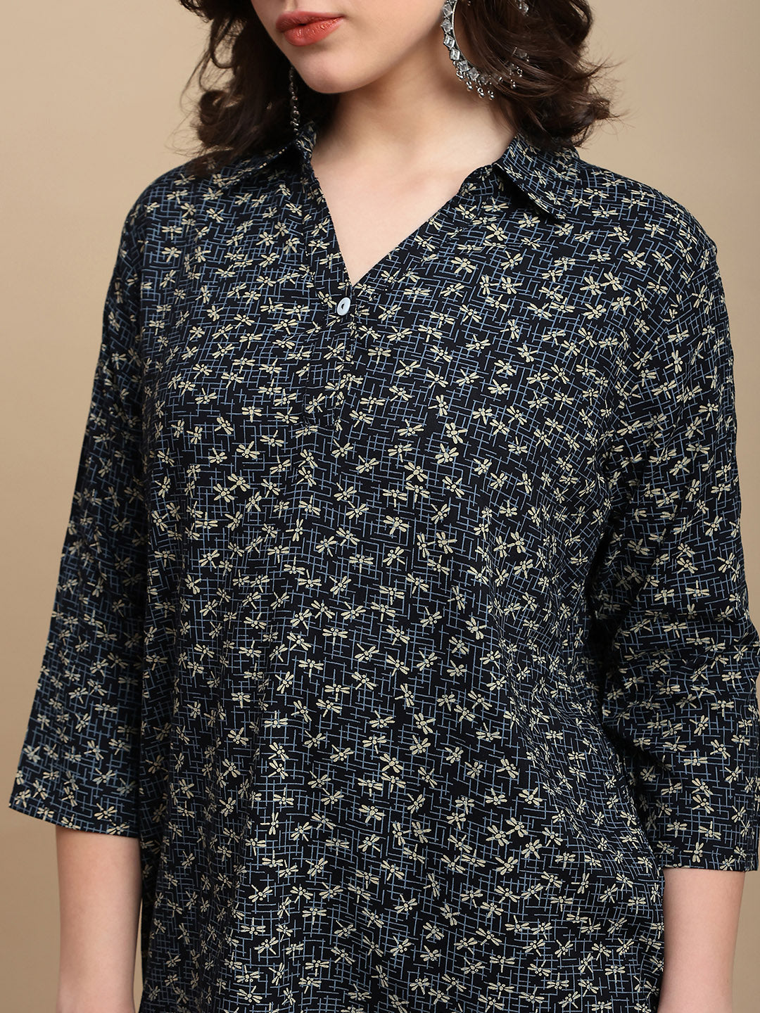 De Moza Women Festive Top Black - De Moza