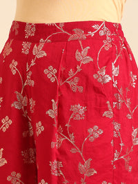 Co-Ord Set (Jacket & Palazzo)-Fuchsia - De Moza