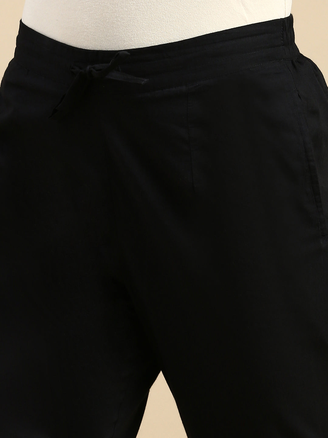 Straight Pant-Black - De Moza