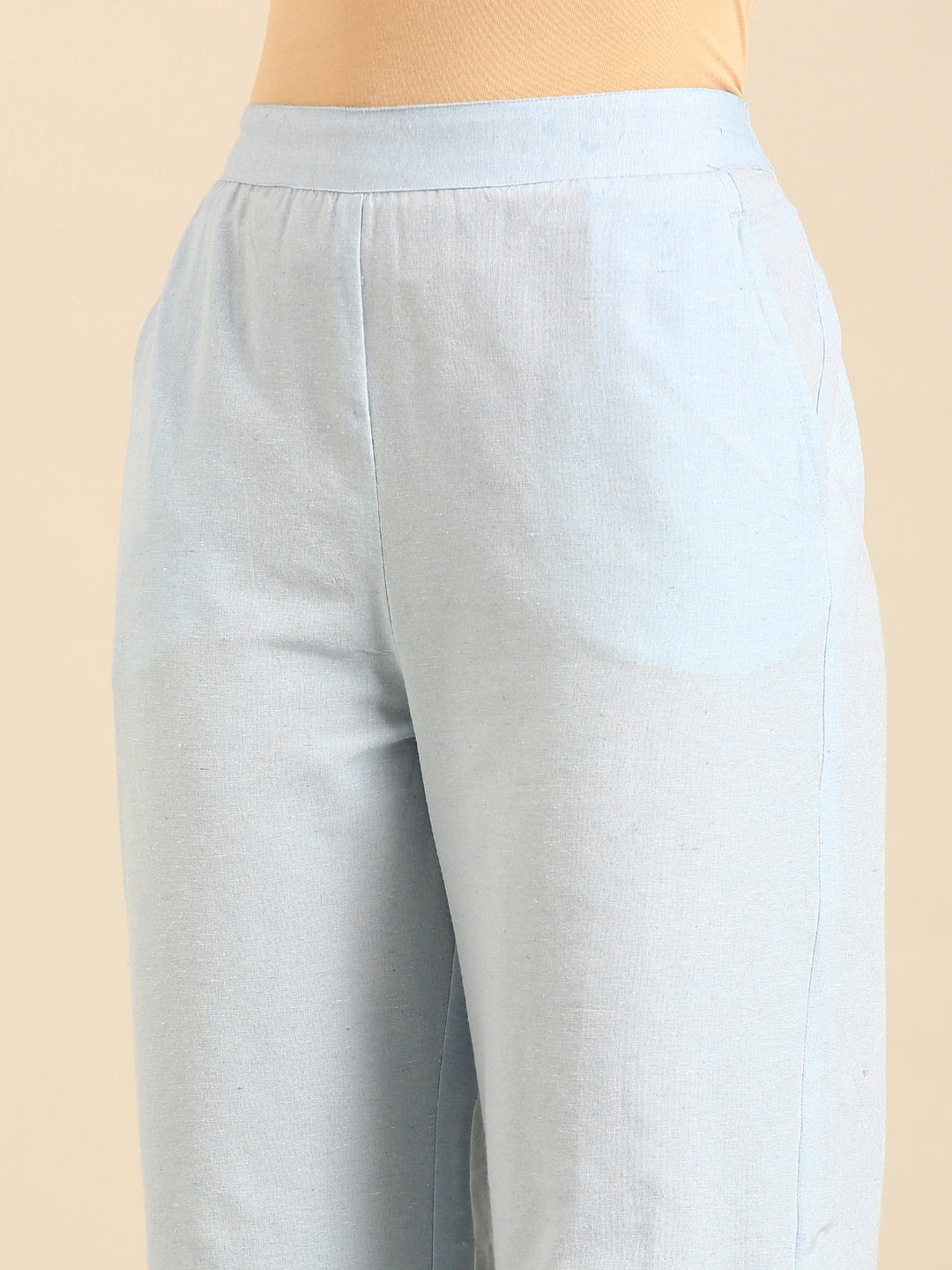 Casual Palazzo-Powder Blue - De Moza