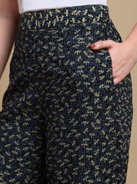 De Moza Women Festive Palazzo Black - De Moza