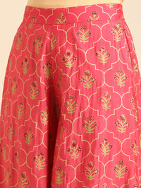 Palazzo All Over Print-Coral - De Moza