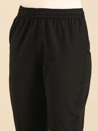Straight Pant-Black - De Moza