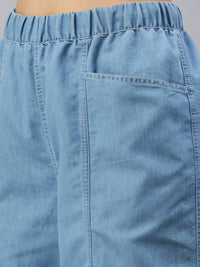 De Moza Women Culottes Ice Blue