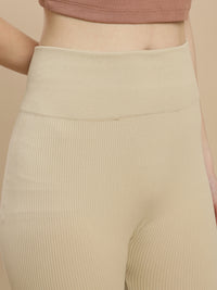 De Moza Women Winter Leggings Beige