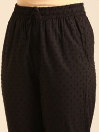 Straight Pant-Black - De Moza