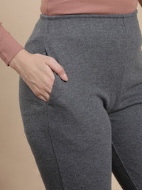 De Moza Women Casual Tregging Anthra Melange