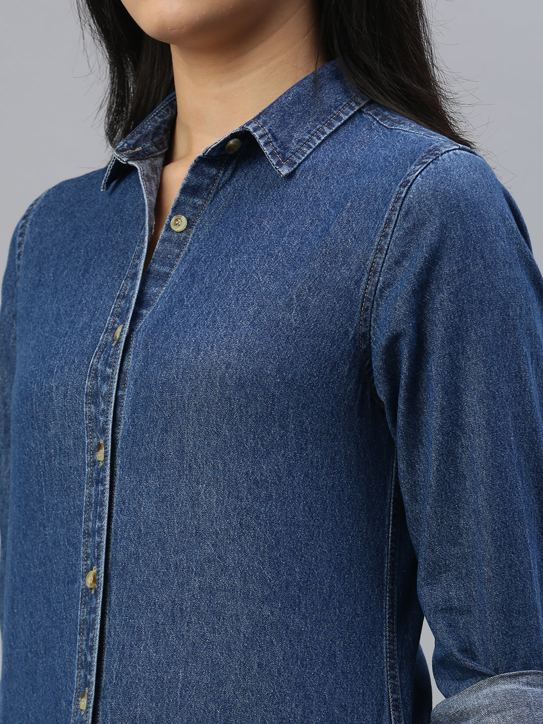 De Moza Women Shirt Dark Blue