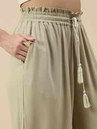 Flared Palazzo-Golden Beige