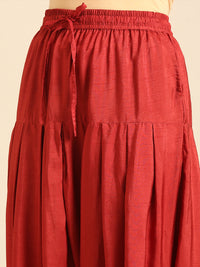 Harem Pant-Brick Red - De Moza