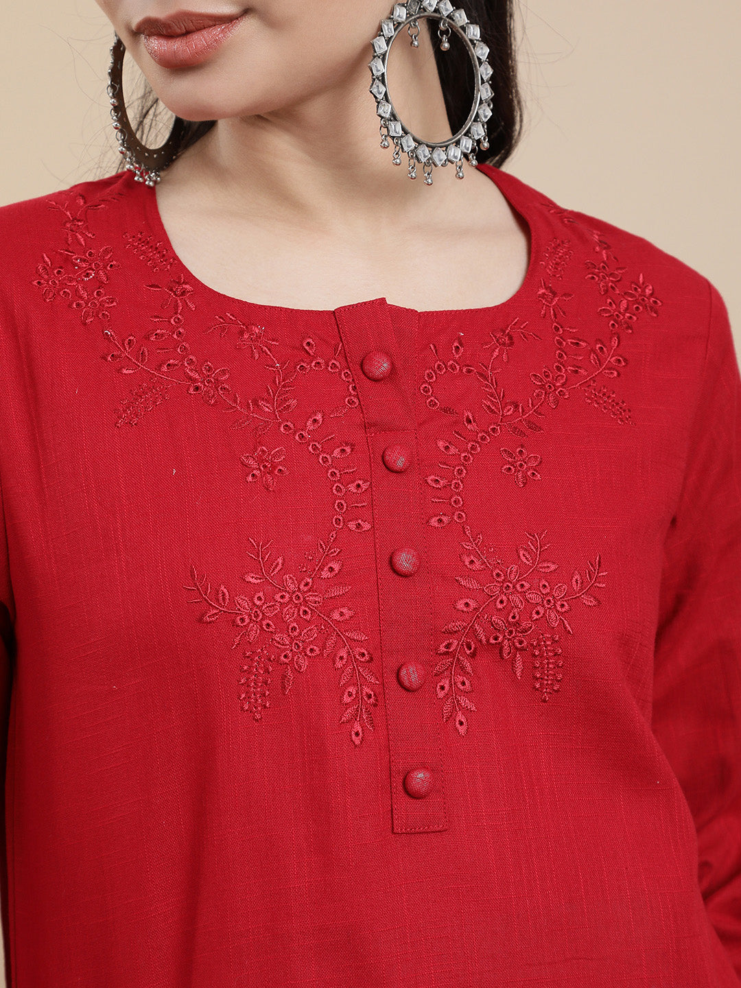 De Moza Women Casual Top Red