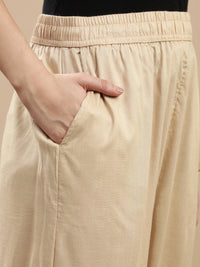 De Moza Women Casual Pants Light Beige