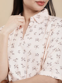 De Moza Women Casual Top Light Beige