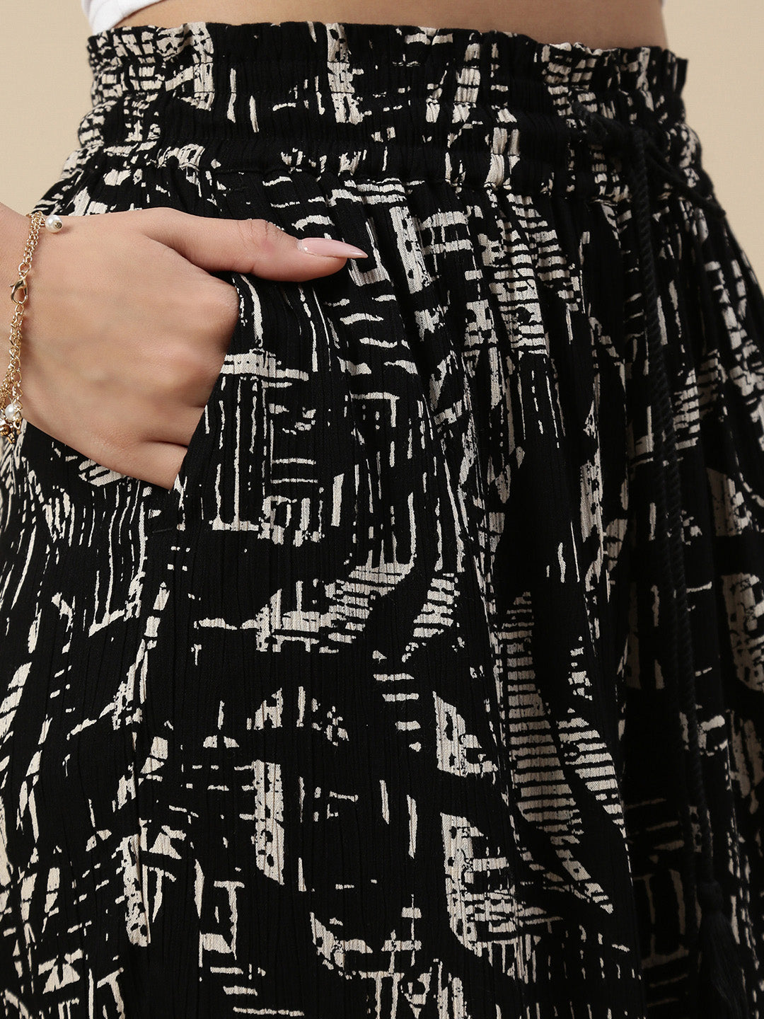 Co-ord Set (Top & Palazzo) - Black