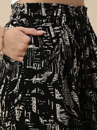 Co-ord Set (Top & Palazzo) - Black