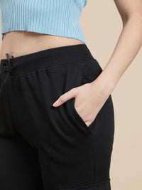 De Moza Women Casual Jogger Black