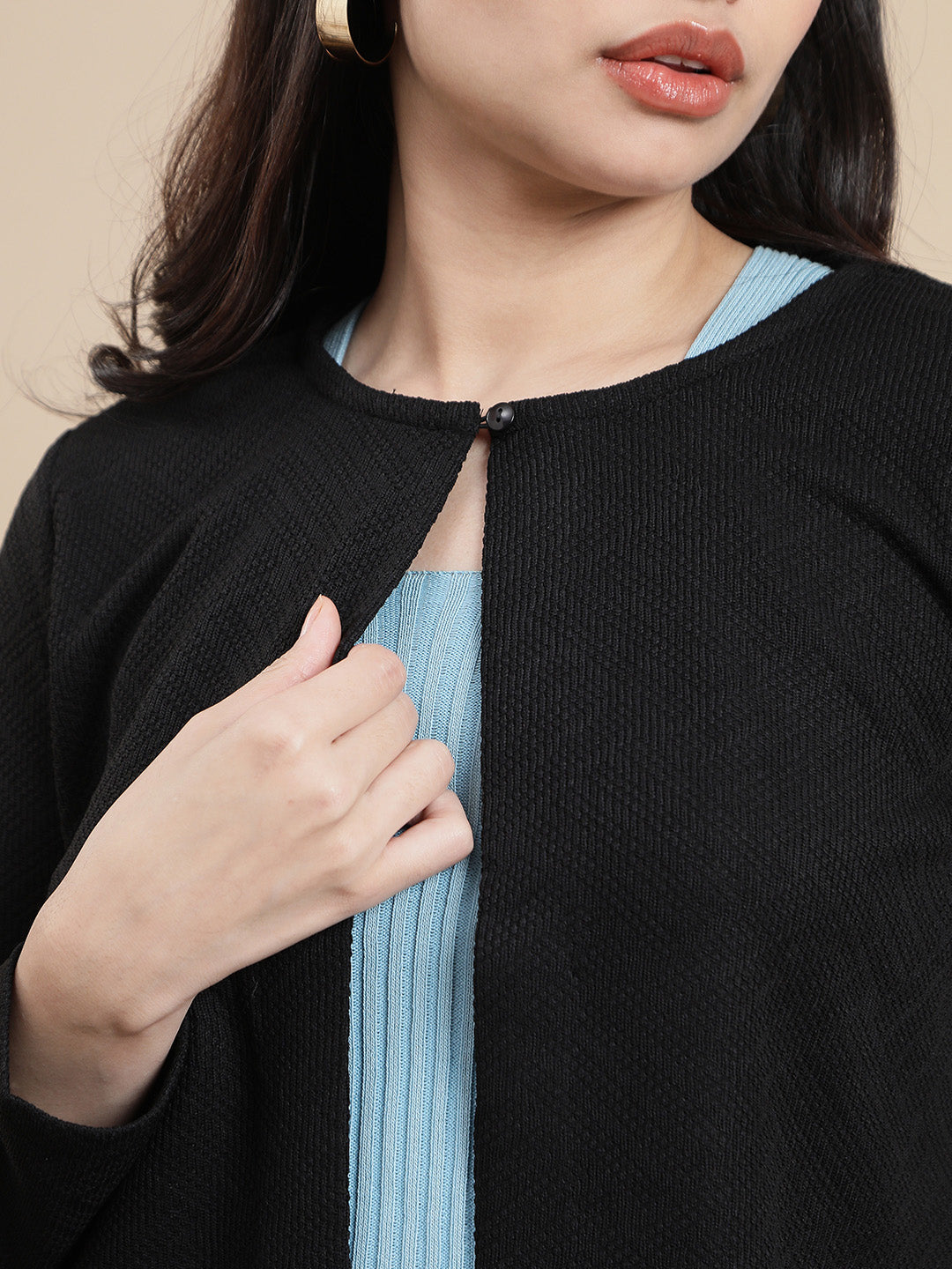 De Moza Women Casual Top Black