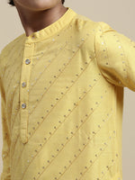 PIPIN Boys Kurta Yellow