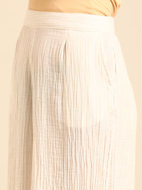 Stripped Culottes-Natural - De Moza