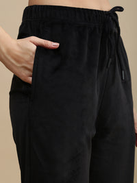 De Moza Women Casual Pants Black