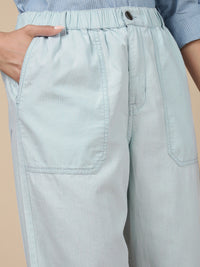 Straight Pant-Ice Blue
