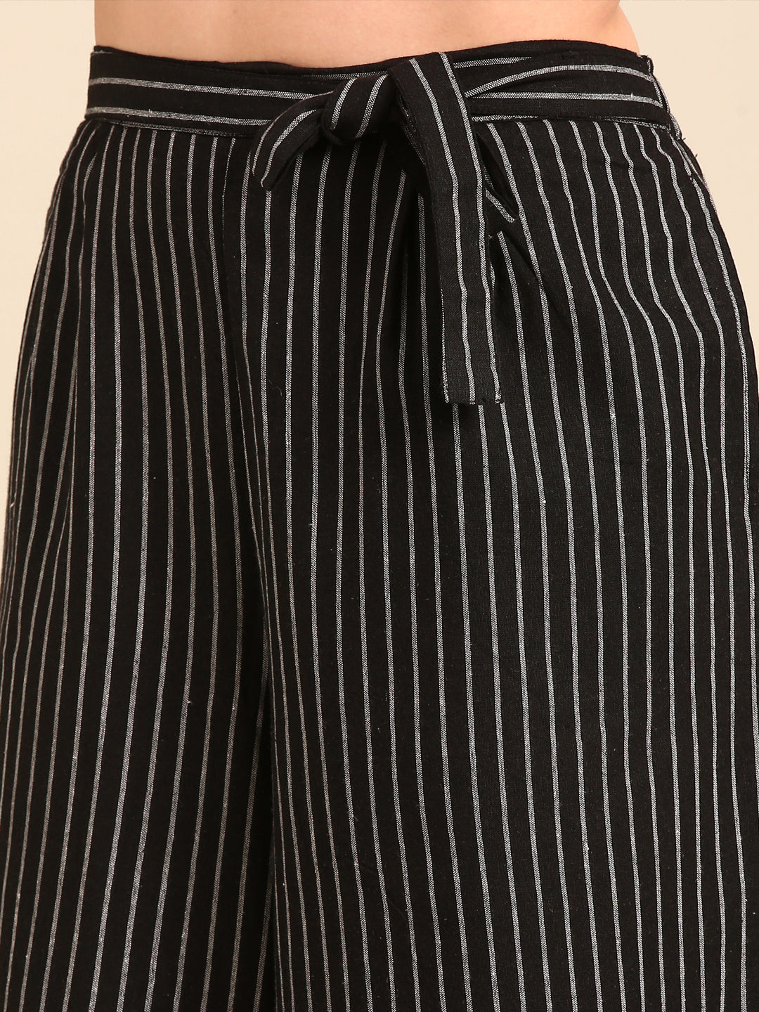 Culottes Stripped-Black - De Moza