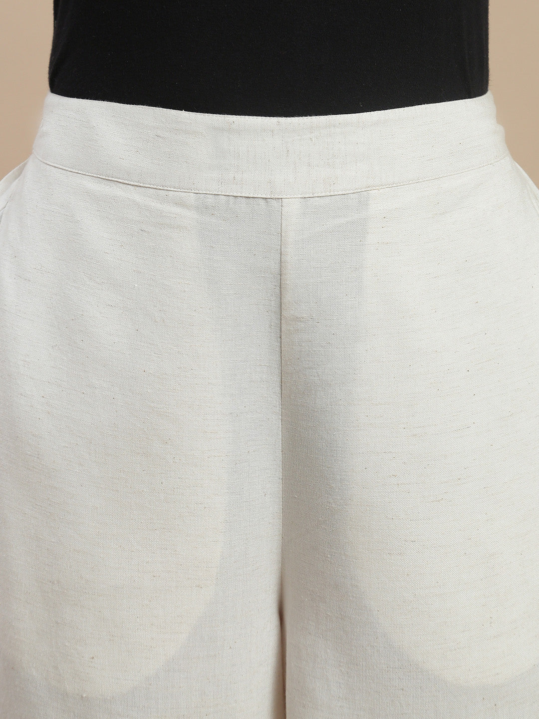 De Moza Women Casual Palazzo Natural - De Moza