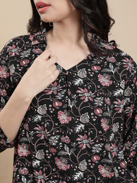 De Moza Women Festive Top Black