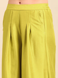 Co-Ord Set(Top & Palazzo)-Lime