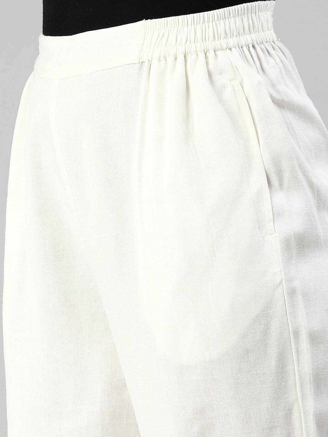 De Moza Women Crop Palazzo Offwhite