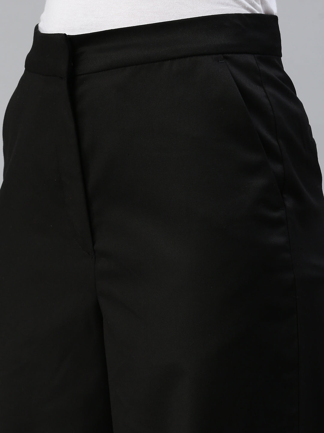 De Moza Women Formal Pant Black