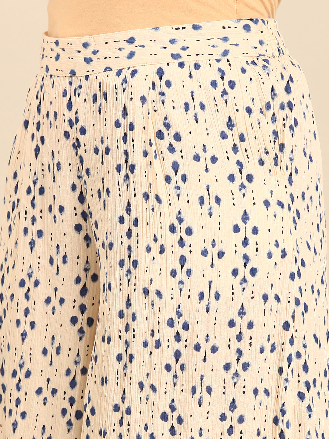 Printed Culottes-OffWhite - De Moza