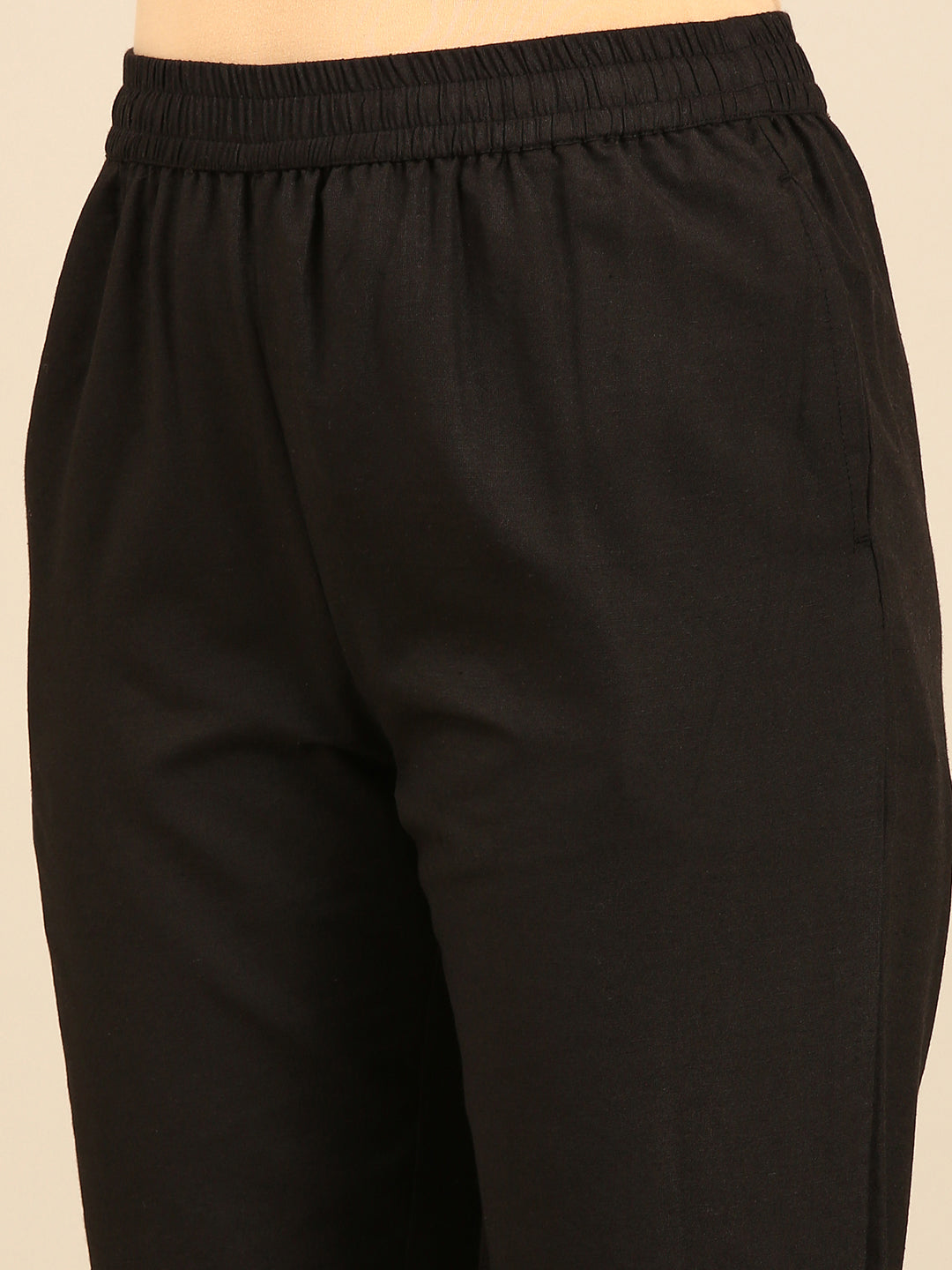 Cigarette Pants-Black - De Moza