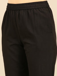 Cigarette Pants-Black - De Moza