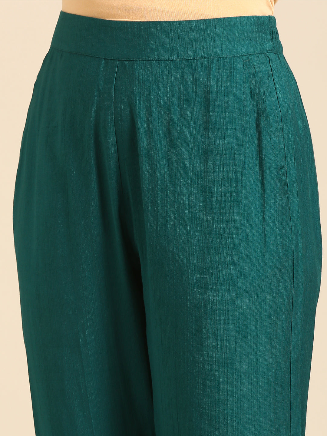 Cigarette Pant-Peacock Green - De Moza