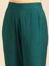 Cigarette Pant-Peacock Green - De Moza
