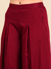 Culottes-Maroon - De Moza