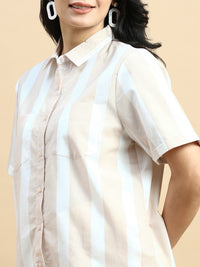 Shirt-Beige - De Moza