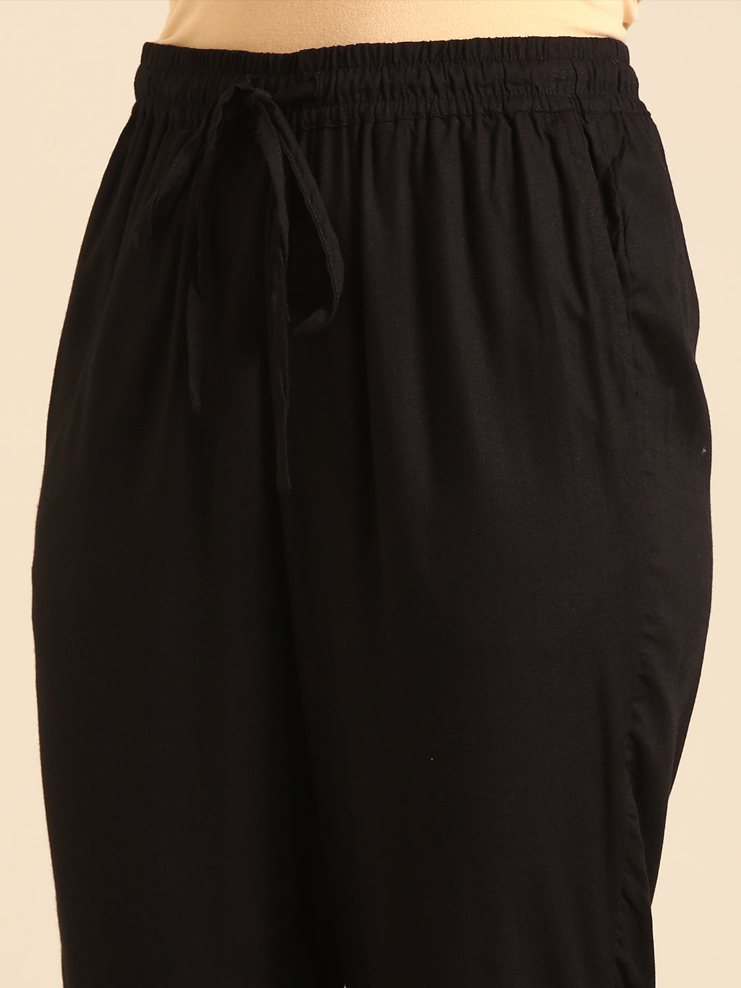 Straight Pant-Black - De Moza
