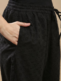 De Moza Women Casual Palazzo Black - De Moza