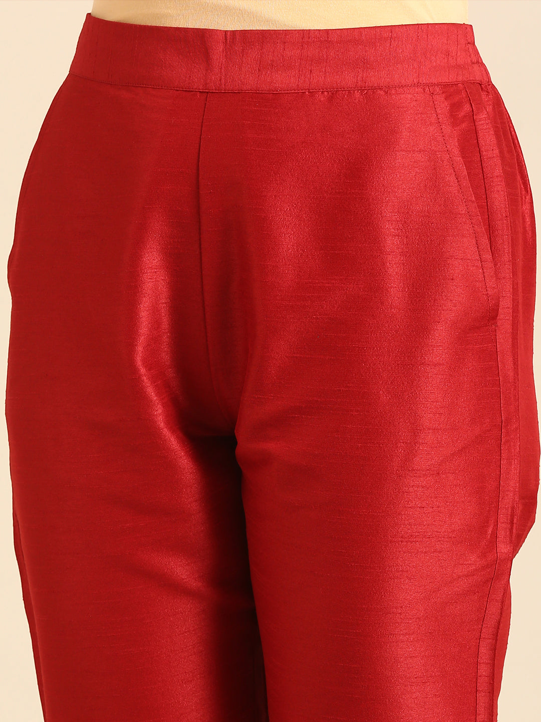 Cigarette Pant-Red - De Moza