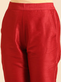Cigarette Pant-Red - De Moza